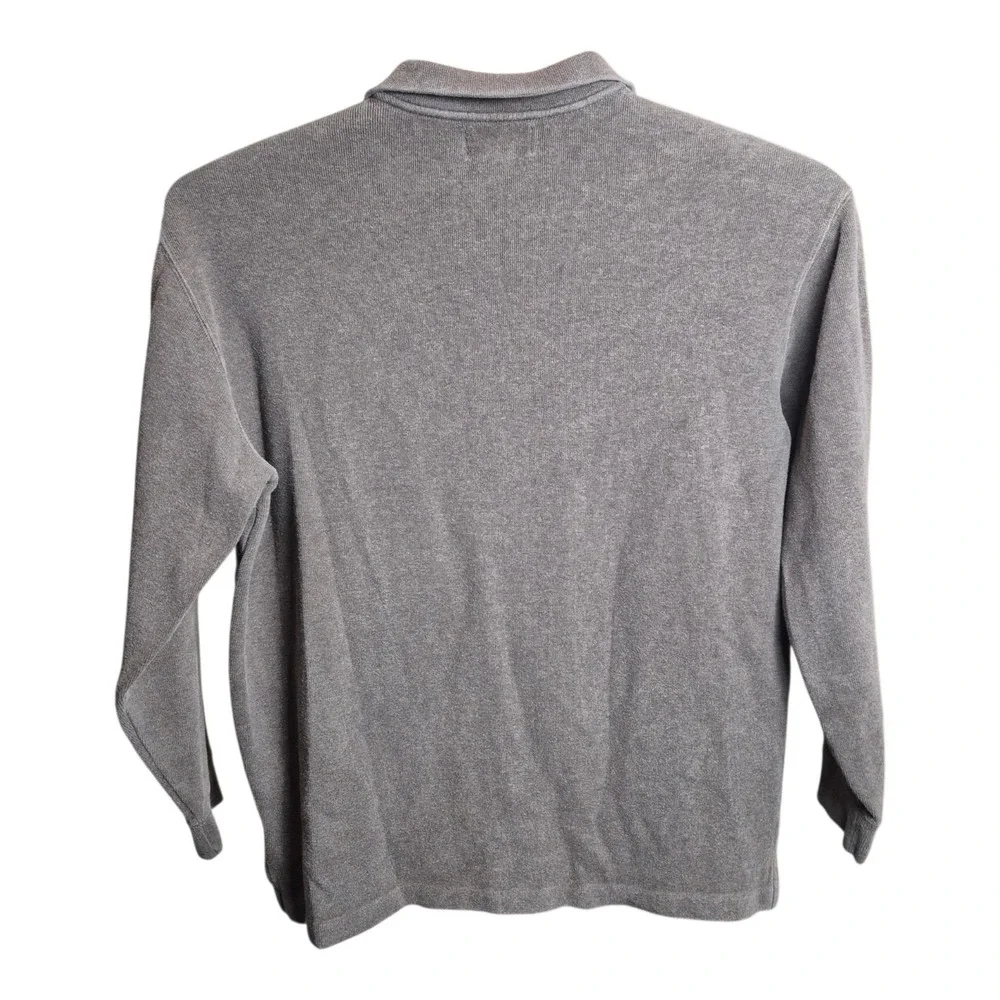 VTG Polo Ralph Lauren Men's XLT Brown Estate Rib‎ 1/4 Zip Pullover